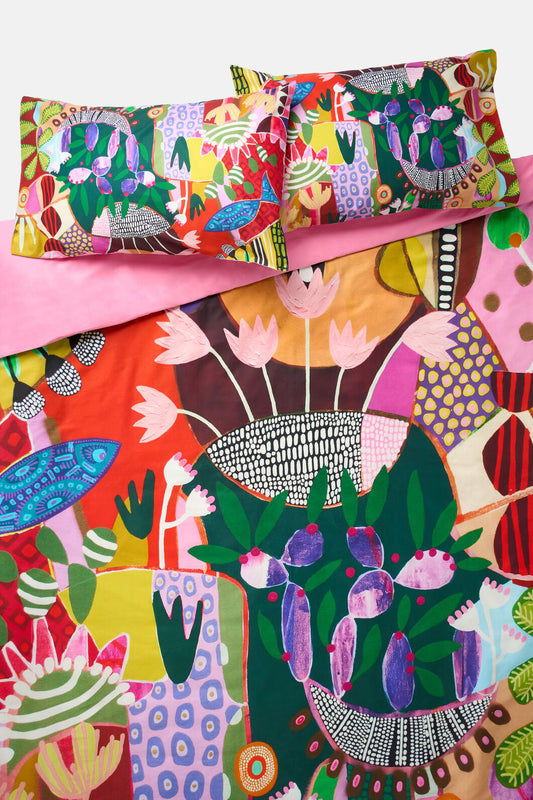 Gorman NZ - Lola's House Bedding Set QB - print