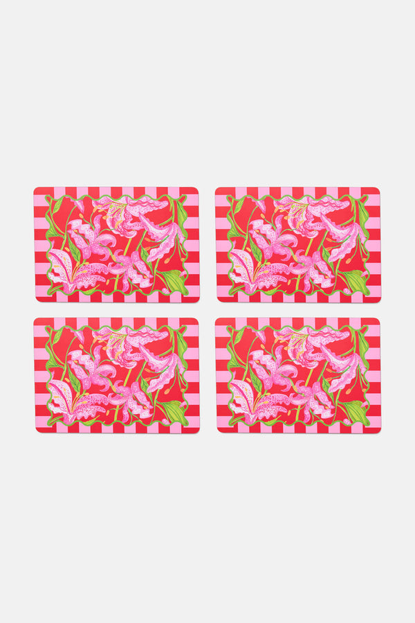 Gorman NZ - Pop Lily Placemat Set 4 - print