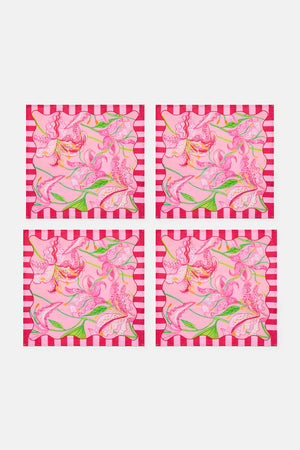 Gorman NZ - Pop Lily Napkin Set 4 - print