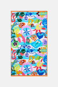 Gorman NZ - Garden Fiesta Beach Towel - print