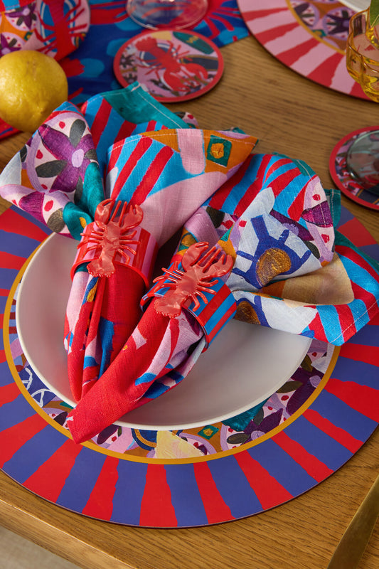 Gorman NZ - Lobster Napkin Ring Set 2 - multi