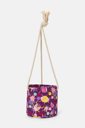 Gorman NZ - Plum Beetle Hanging PlanterSml - print