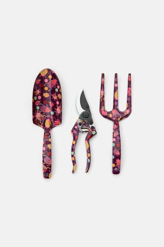 Gorman NZ - Plum Beetle Garden Tool Set - print
