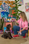 Gorman NZ - Lobster Hands-Free Dog Leash - print