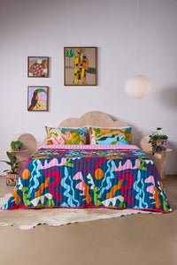 Gorman NZ - Fluid Rhythm Quilted Coverlet - print