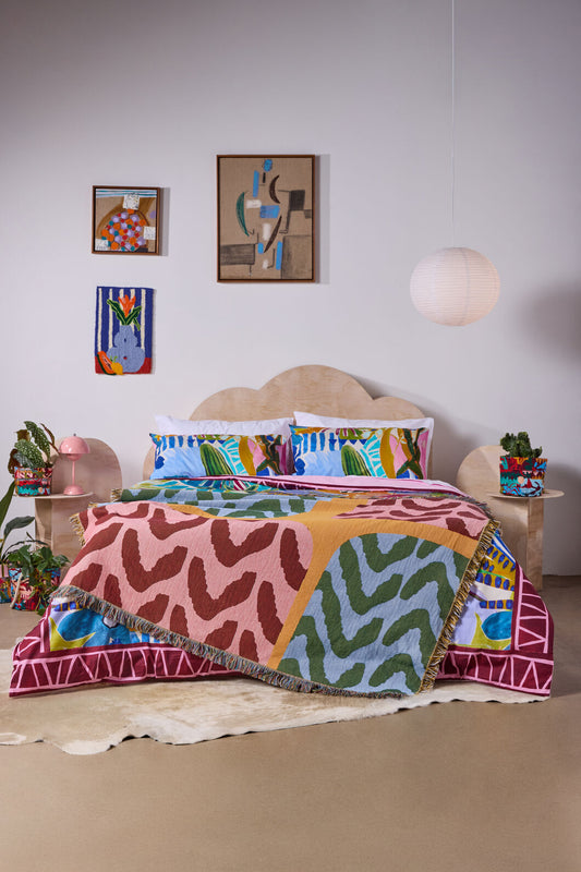 Gorman NZ - Right Direction Woven Jacquard Throw - multi