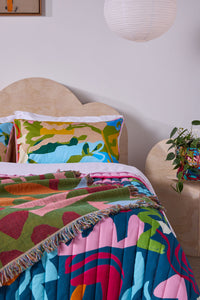 Gorman NZ - Khaki Tango Jacquard Throw - multi