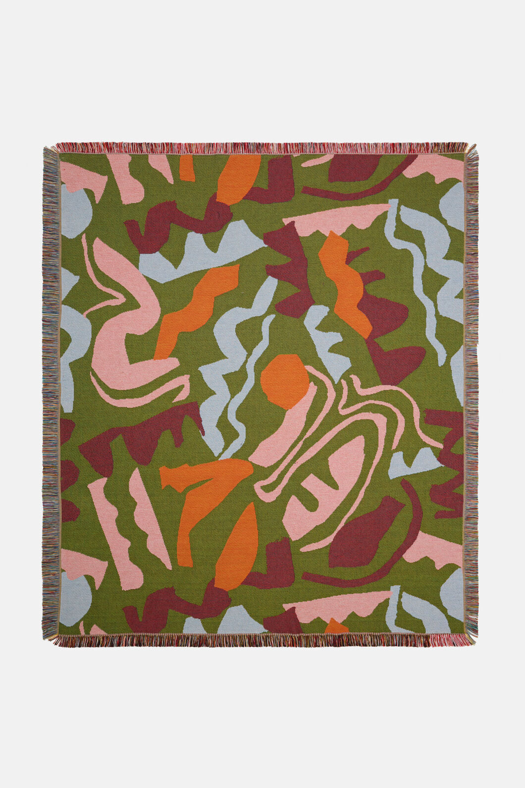 Gorman NZ - Khaki Tango Jacquard Throw - multi