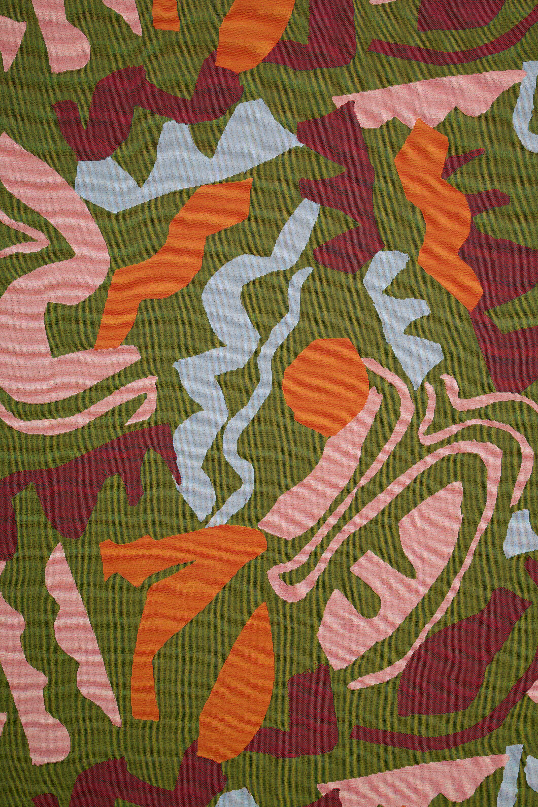 Gorman NZ - Khaki Tango Jacquard Throw - multi