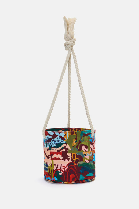 Gorman NZ - Spotted Rhythm Hanging Planter Lge - print