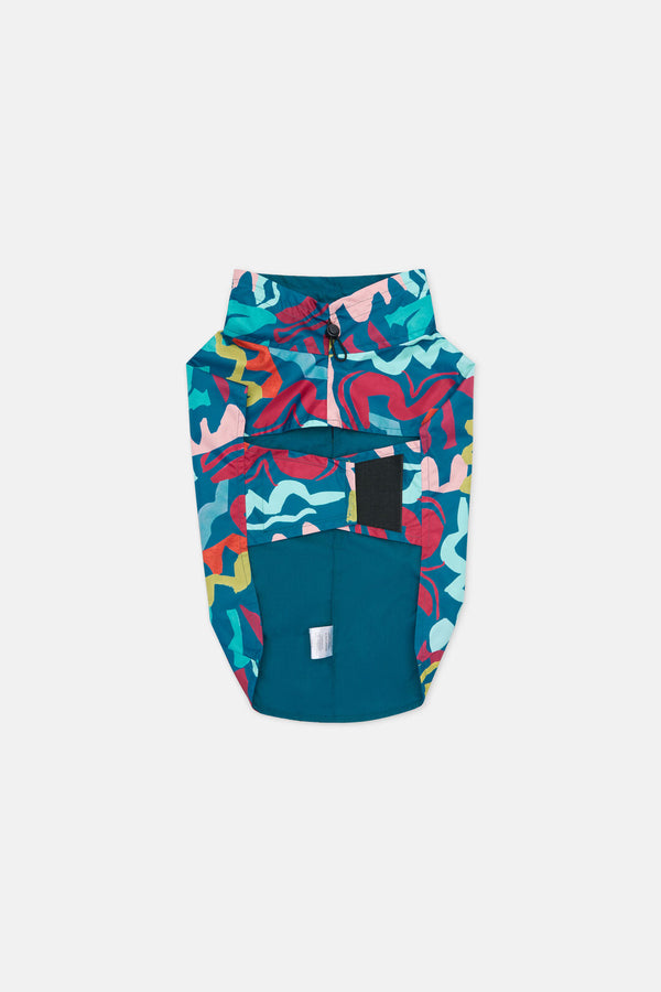 Gorman NZ - Fluid Rhythm Navy Pet Raincoat - print