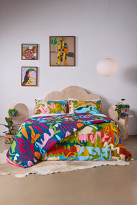 Gorman NZ - Fluid RhythmQuiltedCoverlet-KB - print