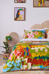 Gorman NZ - Khaki Tango Bed Linen -KB - print