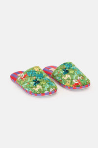 Gorman NZ - Orchid Safari Quilted Slippers - print