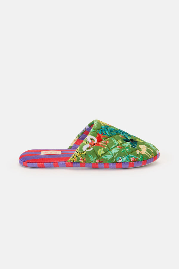 Gorman NZ - Orchid Safari Quilted Slippers - print