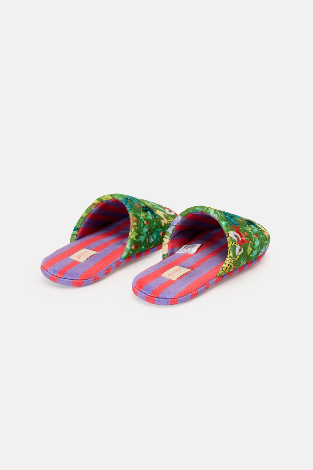 Gorman NZ - Orchid Safari Quilted Slippers - print