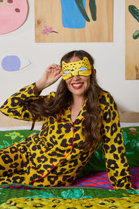 Gorman NZ - Leopard Silk Eye Mask And Scru - print