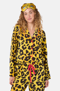 Gorman NZ - Leopard Silk Eye Mask And Scru - print