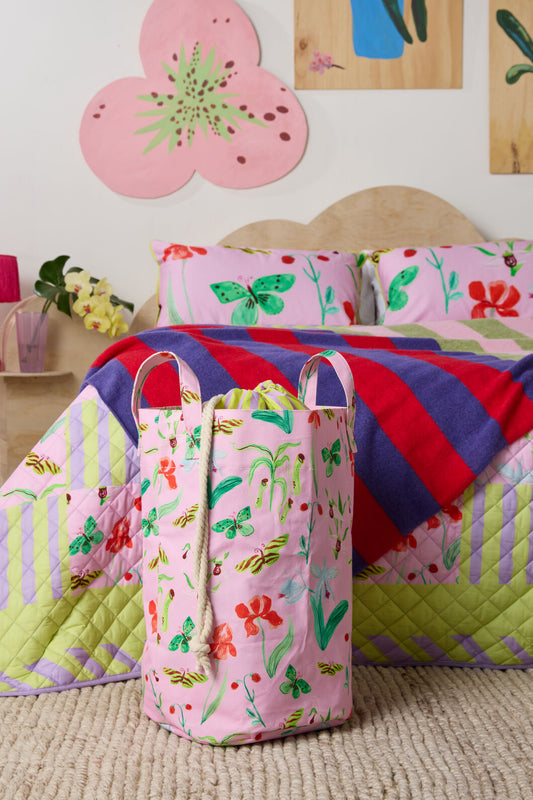 Gorman NZ - Electric Eden Laundry Basket - print