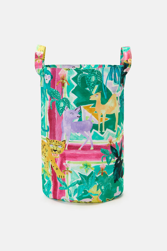 Gorman NZ - Night Zoo Laundry Basket - print