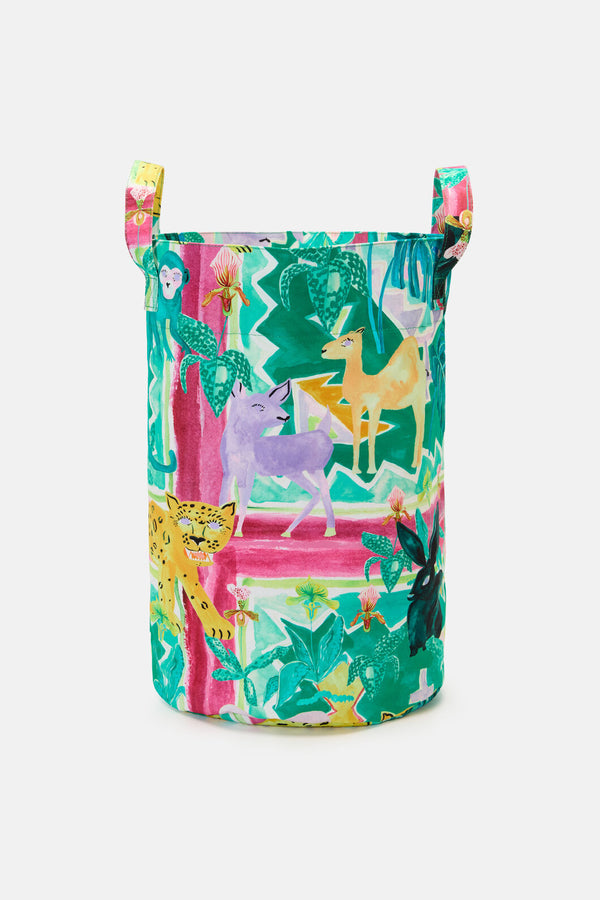 Gorman NZ - Night Zoo Laundry Basket - print