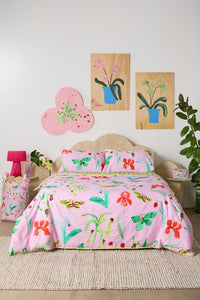 Gorman NZ - Electric Eden Bed Linen-QB - print