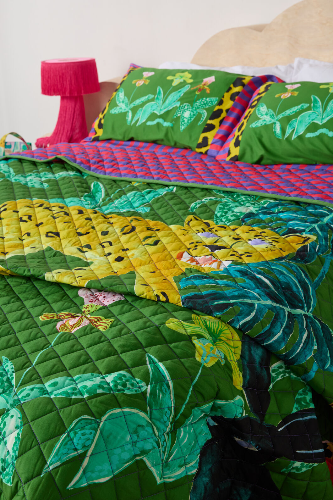 Gorman NZ - Orchid SafariQuiltedCverletS/D - print