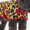 Leopard Quilted Dog Coat