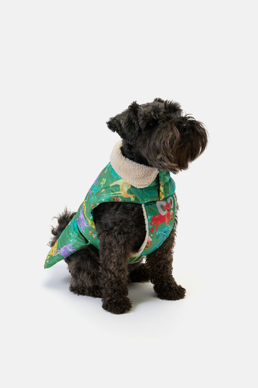 Gorman NZ - Orchid Safari Dog Puffer Coat - print