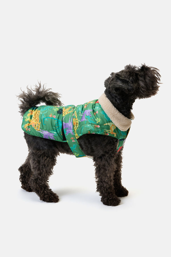 Gorman NZ - Orchid Safari Dog Puffer Coat - print