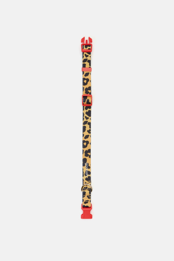 Gorman NZ - Leopard Dog Collar Sml - print