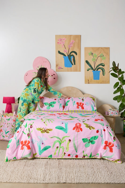 Gorman NZ - Electric Eden Bed Linen-KB - print