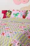 Gorman NZ - ElectricEdenQuiltedCoverletQ/K - print