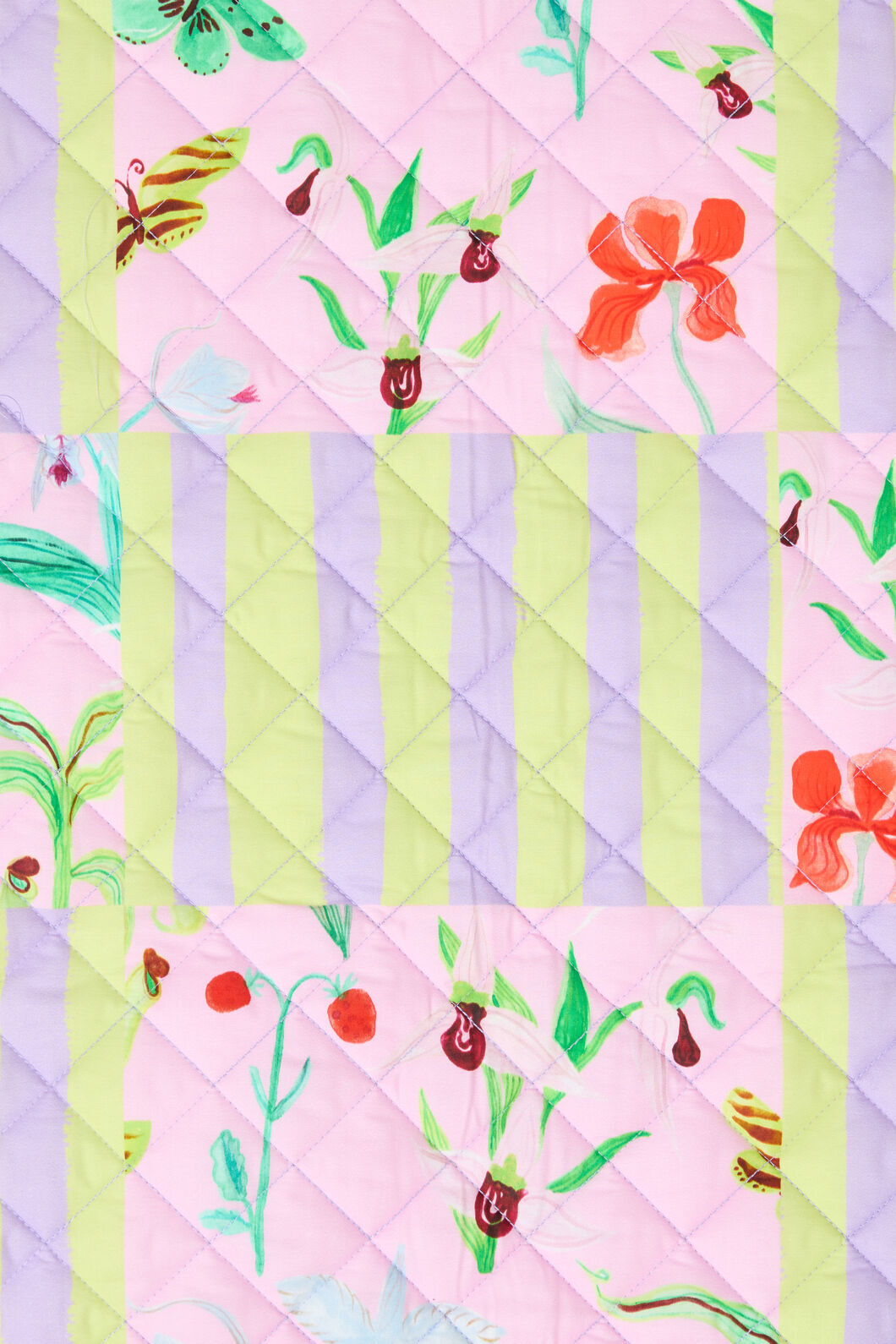 Gorman NZ - ElectricEdenQuiltedCoverletQ/K - print