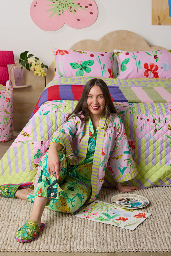 Gorman NZ - Electric Eden Bath Robe - print