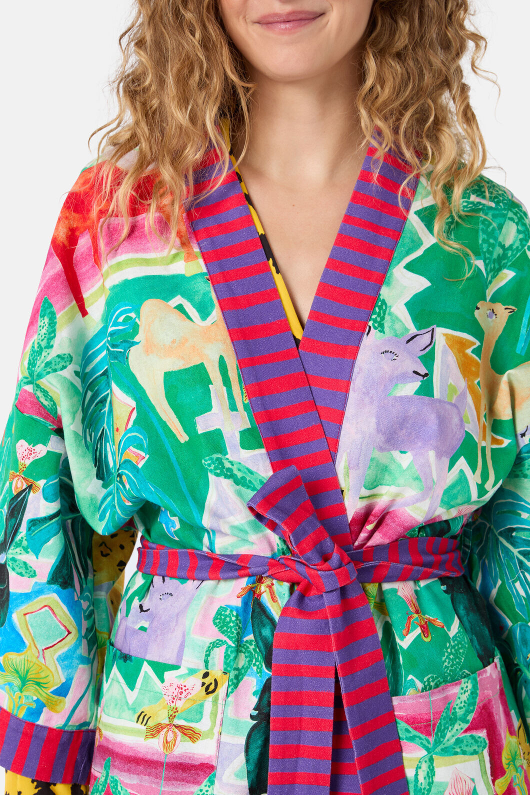 Gorman NZ - Wild Tile Bath Robe - print