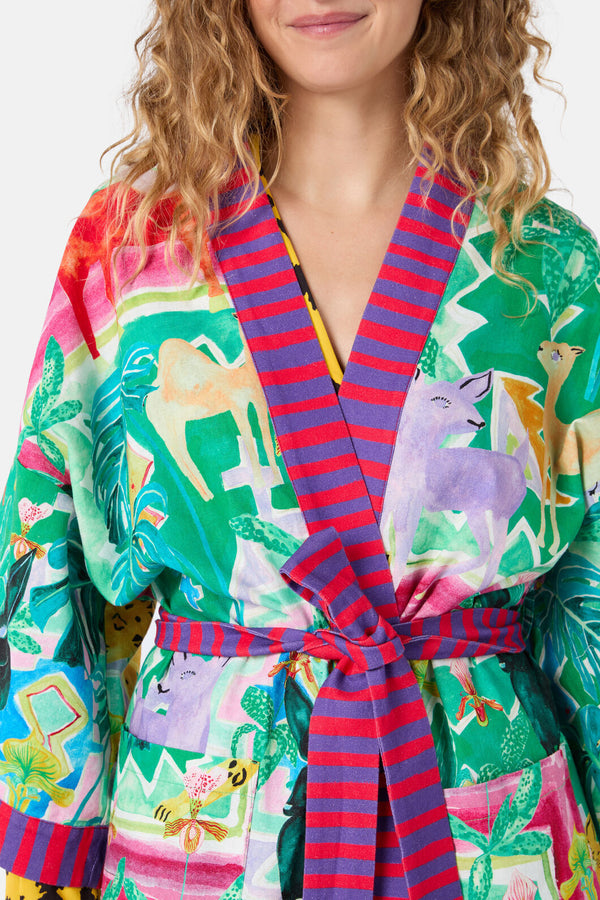 Gorman NZ - Wild Tile Bath Robe - print