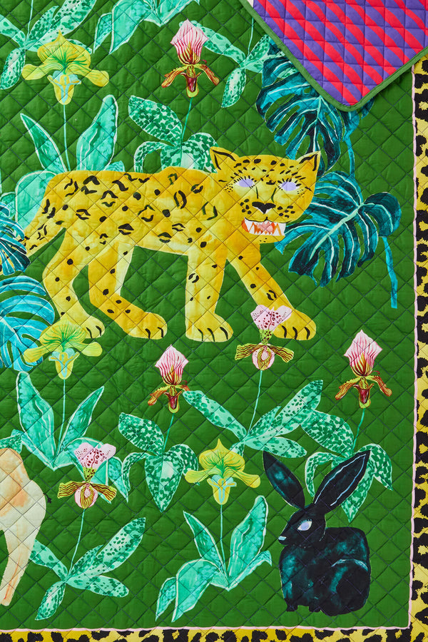 Gorman NZ - Orchid SafariQuiltedCverletQ/K - print