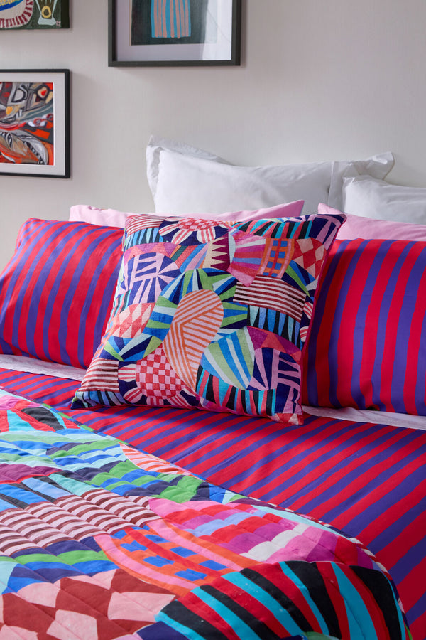 Gorman NZ - Canopy Circus Velvet Cushion - print