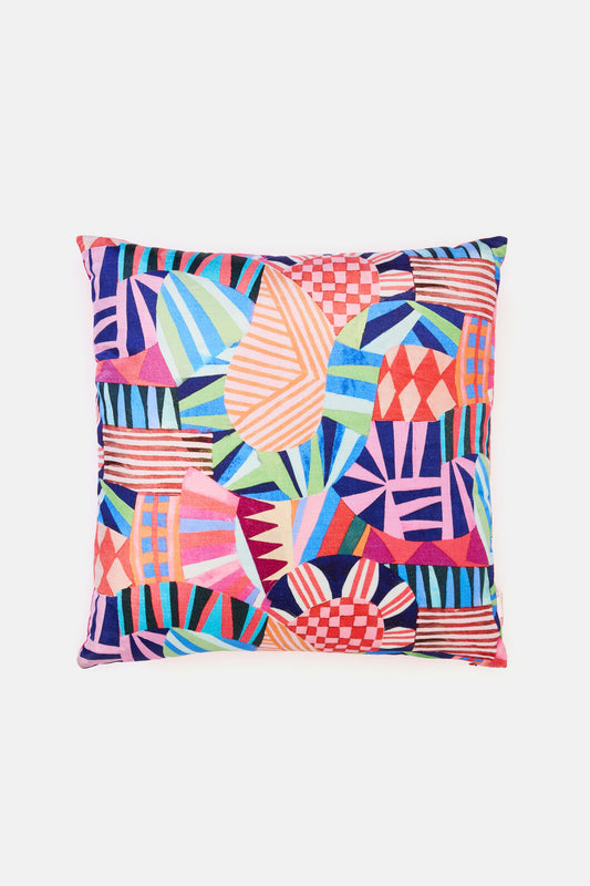 Gorman NZ - Canopy Circus Velvet Cushion - print