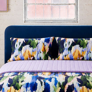 Gorman NZ - Liquid Joy Velvet Coverlet Pillow Set (Single / Double) - print