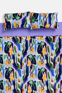 Gorman NZ - Liquid Joy Velvet Coverlet Q/K - print