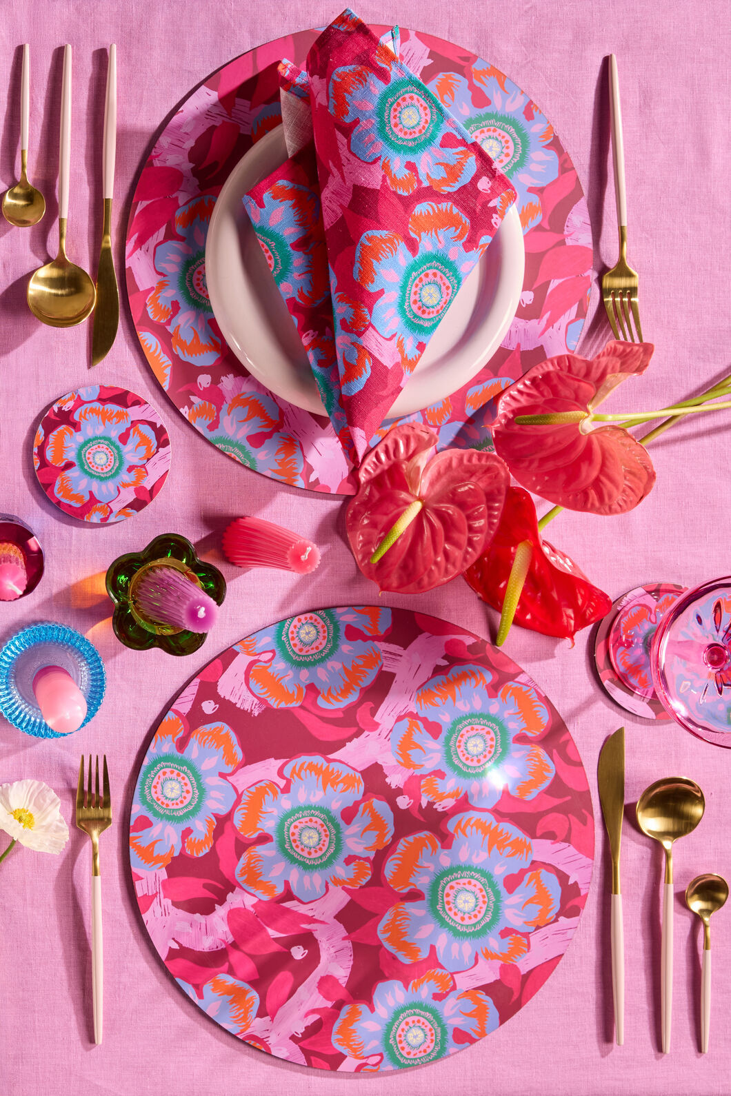 Gorman NZ - Tiger Flower Placemat Set 4 - print