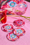 Gorman NZ - Tiger Flower Coaster Set 4 - print