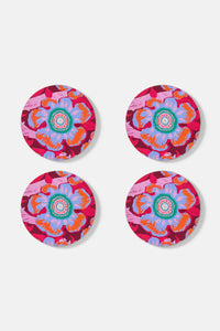 Gorman NZ - Tiger Flower Coaster Set 4 - print