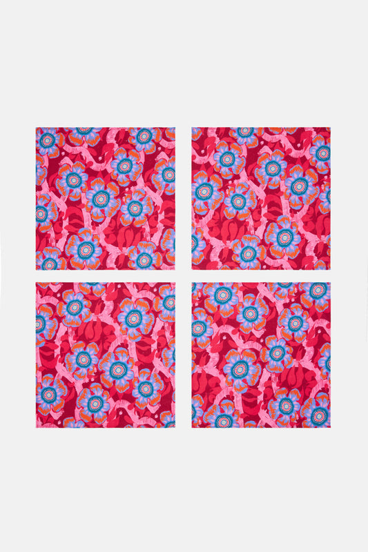 Gorman NZ - Tiger Flower Napkin Set 4 - print