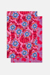 Gorman NZ - Tiger Flower Tea Towel Set 2 - print