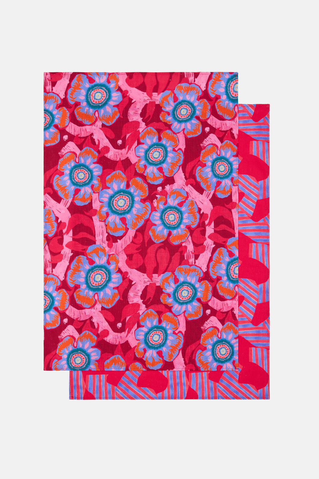 Gorman NZ - Tiger Flower Tea Towel Set 2 - print