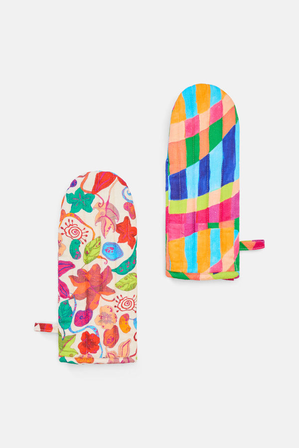 Gorman NZ - Pop Botanical Oven Mitt - print