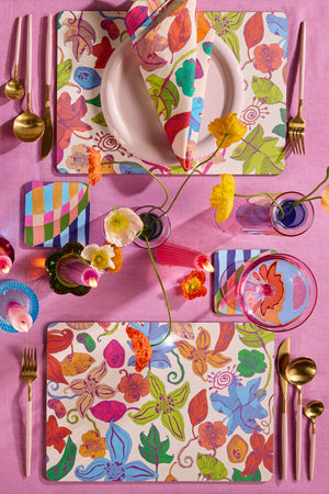 Gorman NZ - Pop Botanical Placemat Set 4 - print
